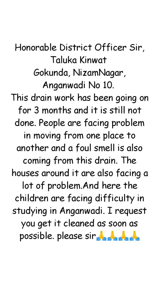 MemesMr22593's tweet photo. Honorable District Officer Sir,
Taluka Kinwat,Gokunda, Nizam Nagar, Anganwadi No 10. Drain water is on the road, please get it cleaned
@Sd_Majed_96 @Sd_Shareq96 @Minal_IAS @abhijitraut10 @Nanded @narendramodi @CMOMaharashtra @TV9Marathi @sdsaifali19 https://t.co/LmIFWarVt0