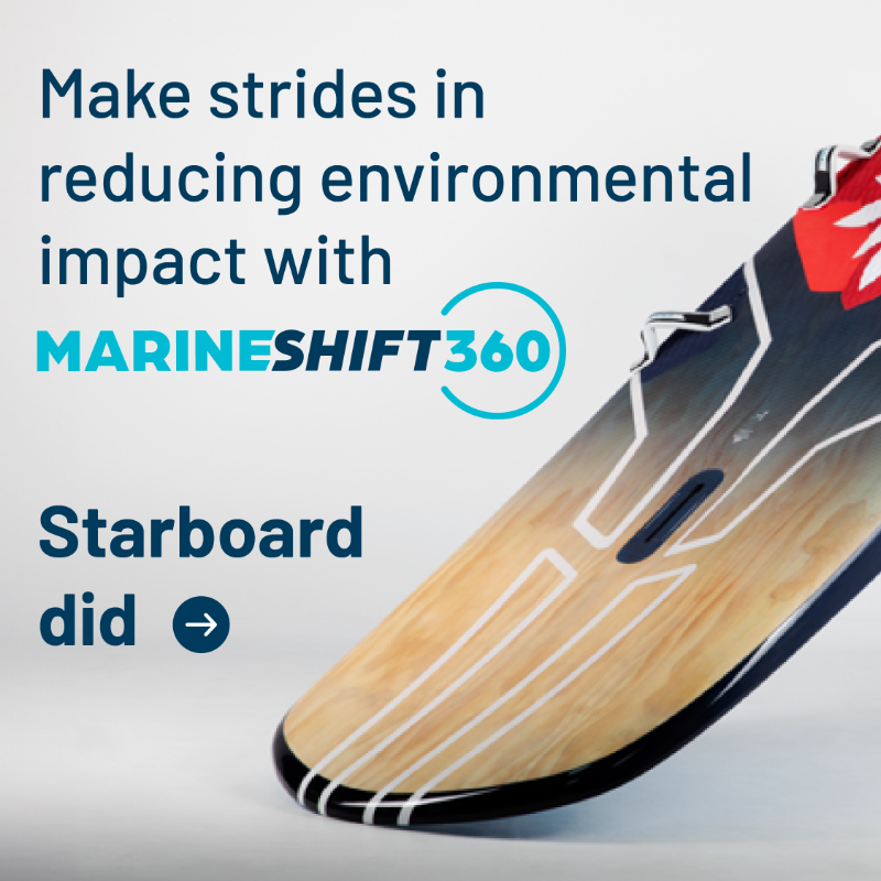 MarineShift360's tweet photo. We’re thrilled to share that with the help of #MarineShift360, #Starboard made significant strides in reducing the environmental impact of the iQFOiL 95 by introducing the eQFOiL 95 concept board. Learn more below:
#JointheShift