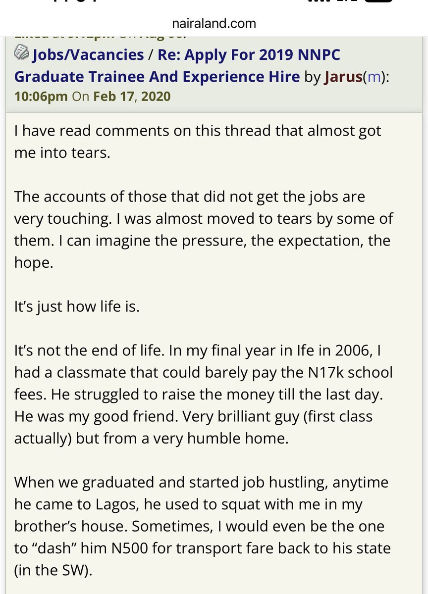 J9 on X: “Someone liked this 2020 comment I made on the Nairaland