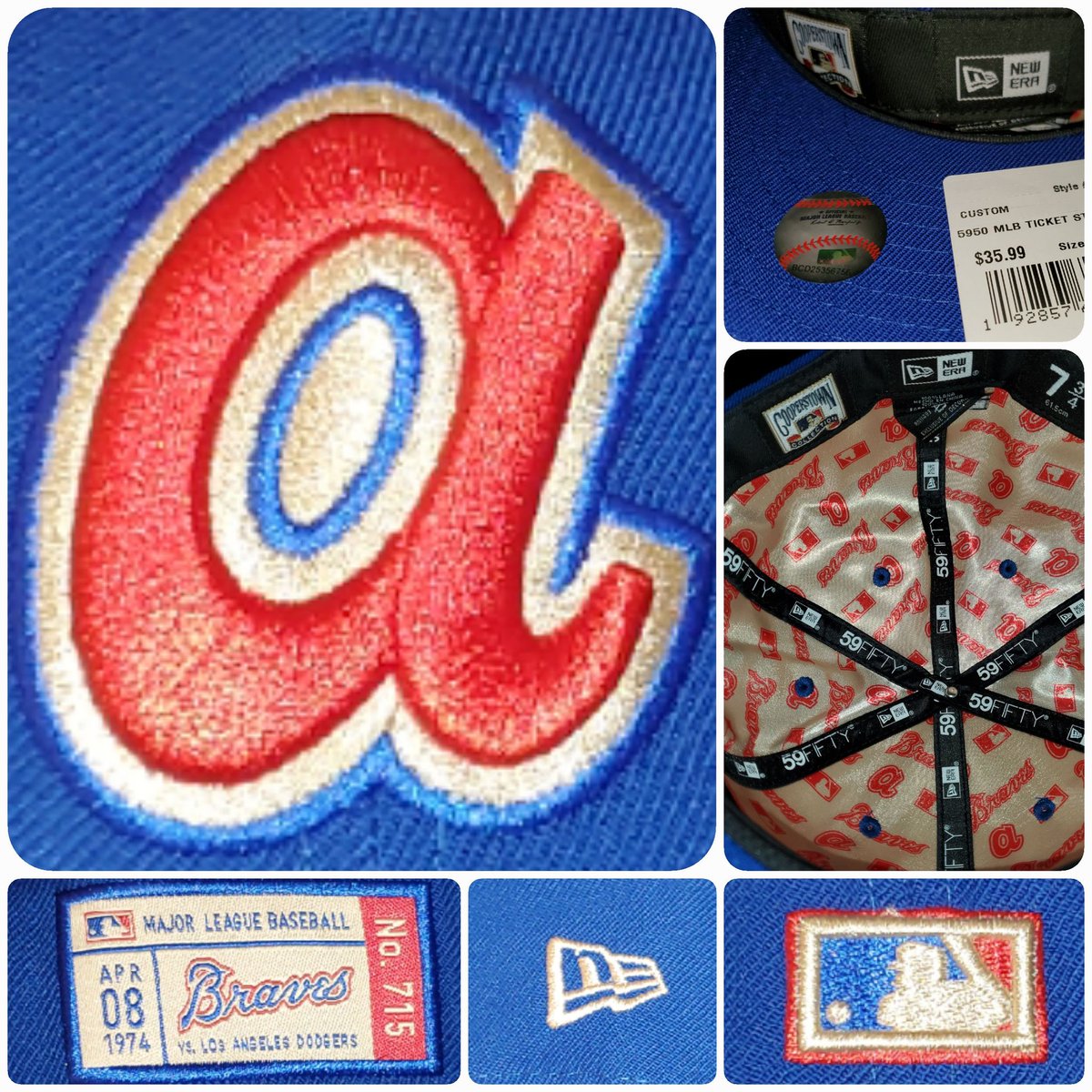 Dank1TheVandal's tweet photo. Atlannuh Braves "Ticket Stub"
@lids @Braves
#FOTD #StayConnected #customhat #oldLids #HankAaron #homerun715 #AtlantaBraves #Strictlyfitteds #fittedsOnly #IDontSnapbacks #DopeLogosOnly #DontTouchMyBrim #LookButNeverTouch #AccessibleExcellence #NOSIDEPATCHGANG https://t.co/4knovXxznB