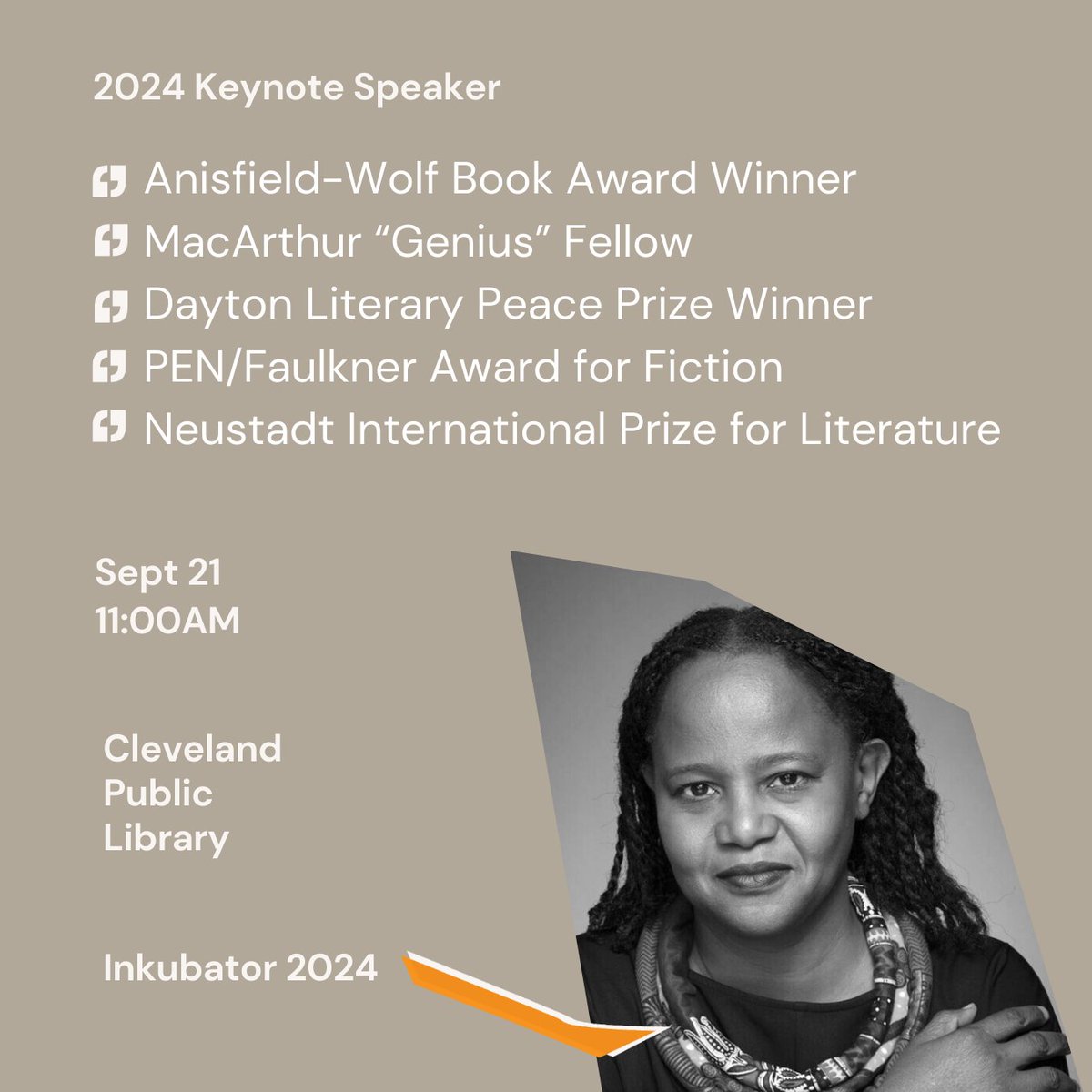 litcleveland's tweet photo. π€π©πΎβπΌπ We're thrilled to announce Edwidge Danticat as our #CleInk24 keynote speaker! This year's theme, "Create Dangerously," is inspired by her incredible work and we couldnβt think of anyone better to lead the conversation.
ποΈ Get your FREE ticket: https://t.co/4zkzGqQLTn https://t.co/0l8kWSCuah