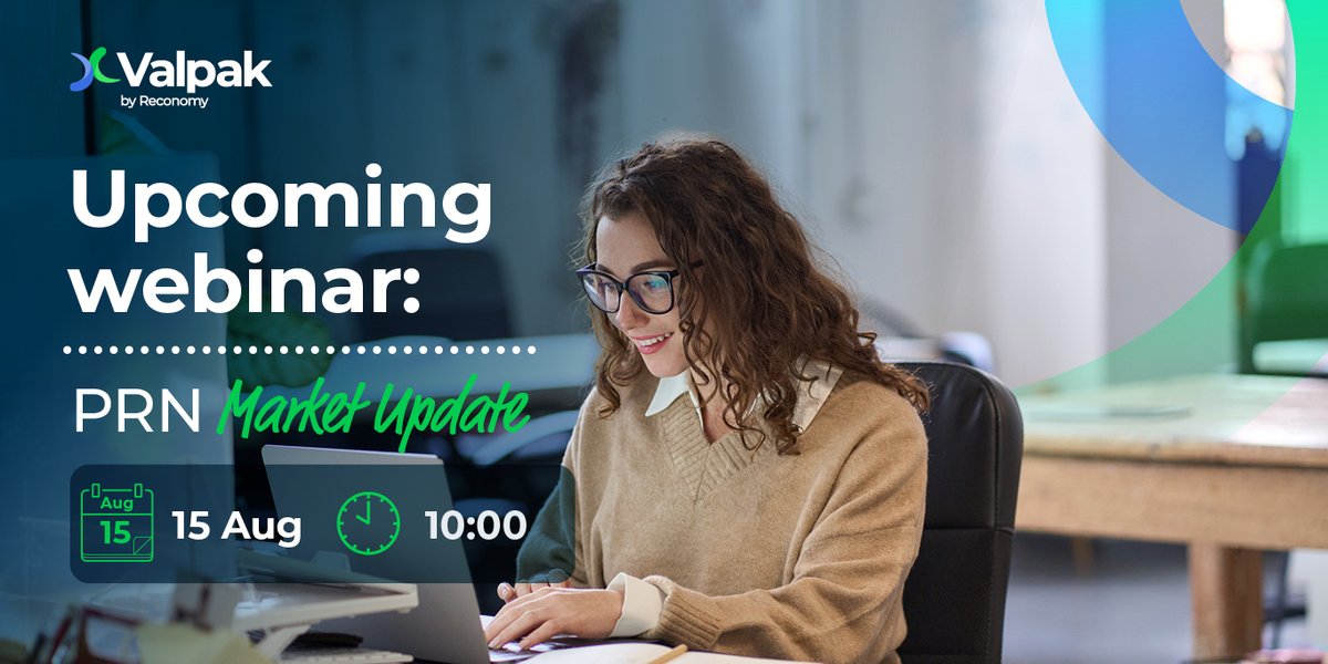 WEBINAR 📣 PRN Market Update

📆 15 August 
🕰️10:00 -11:00

Are you a Valpak member looking to gain insights into the Packaging Waste Recovery Note (PRN) market? 📊

Don’t miss our upcoming webinar 💻 providing a comprehensive update on the PRN market

🔗 okt.to/S9ywCb