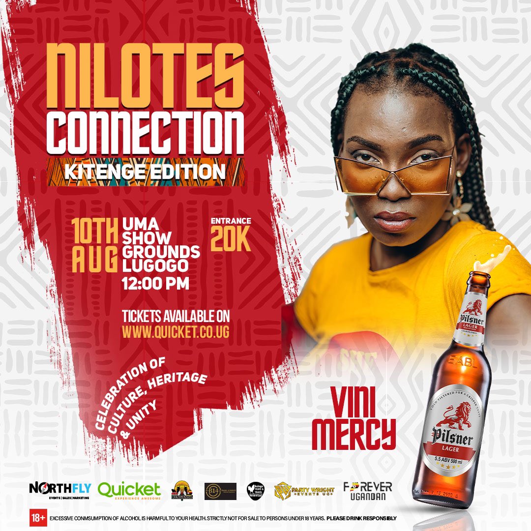 vanmarcus14's tweet photo. Just 2 days to #NilotesConnection24 , see y'all this Saturday at Uma ground show lugogo 
 
 Get your tickets at https://t.co/966gg8MLAC at 20K 
#NilotesConnection24
#KitengeEdition 
@PilsnerLagerUg https://t.co/KTEFkfhBqt