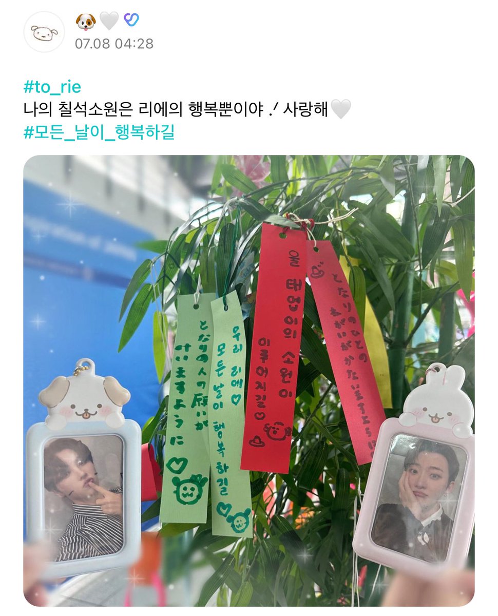 oooweverse's tweet photo. [240708] Rie comment

🦁: My only Chilseok wish is for Rie to be happy .ᐟ I love you🤍
🐥: Let's be happy ㅎㅎ https://t.co/6un14GFNan