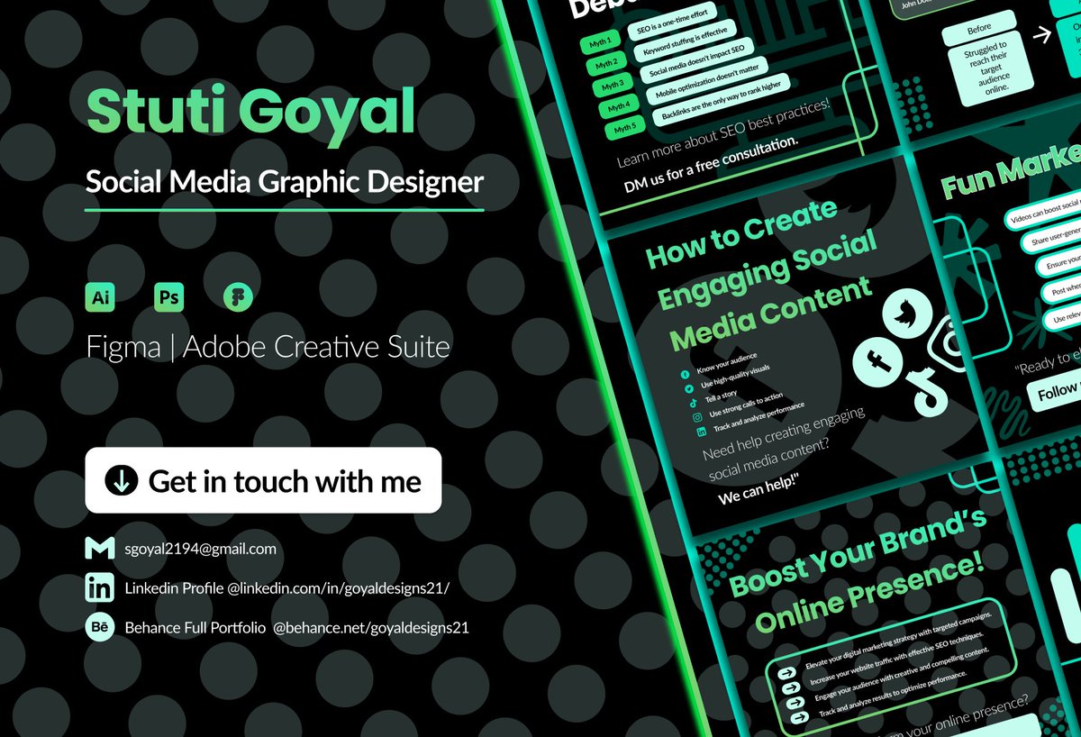 StutiGoyal14's tweet photo. 🎨 Looking for top-notch graphic design? Check out my #Portfolio https://t.co/HxwcpYo9Jn 📩 sgoyal2194@gmail.com ✨ Insta @princygraphicdesigns21 ✨#Photoshop #AdobeIllustrator #Figma #Canva ✨ #VisualDesign #DesignServices #CreativeDesign #DesignTrends #FreelanceDesigner https://t.co/AqesQ6Bu0c