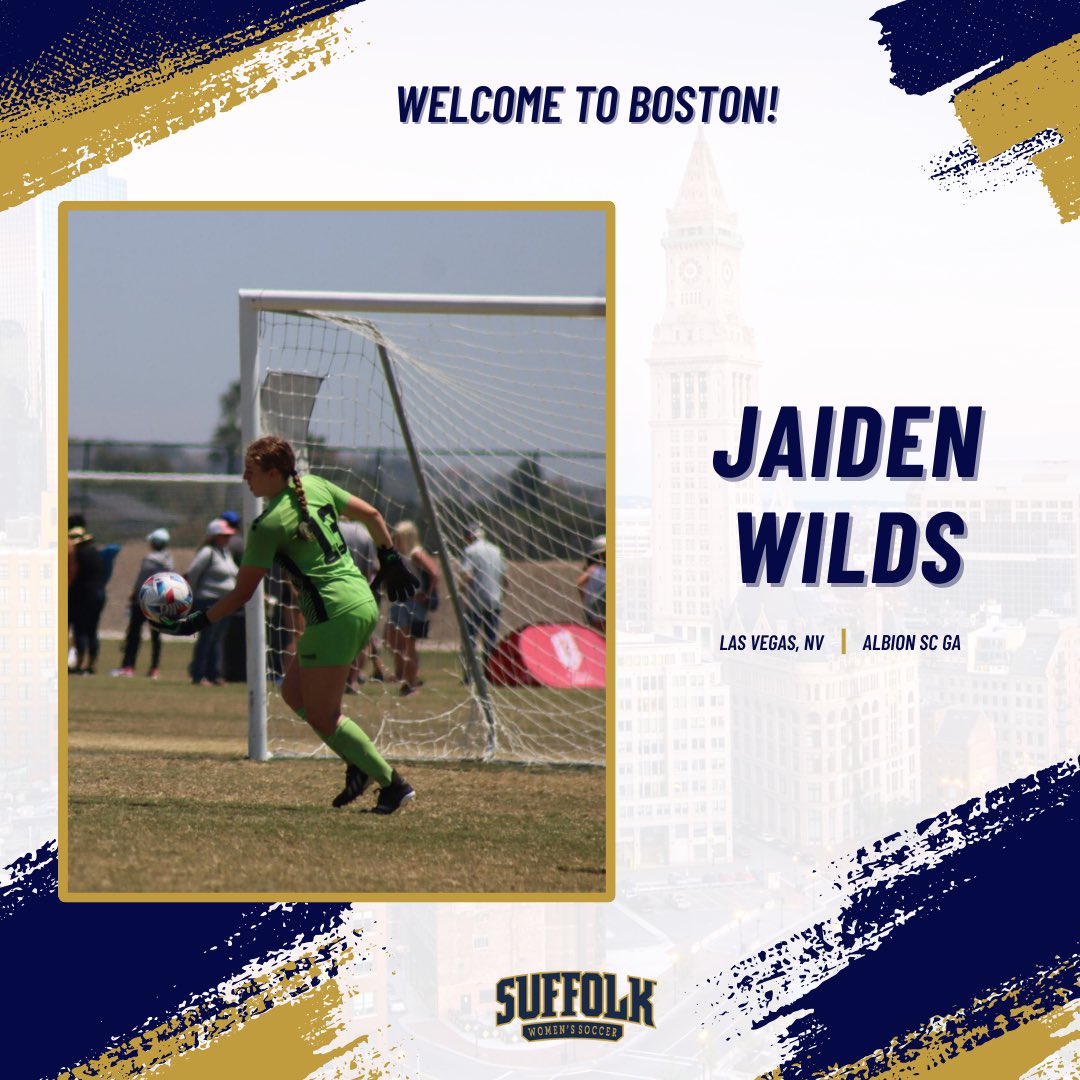 Welcome Jaiden! 
—
Jaiden is the eighth addition to our 2024 class! A native of Las Vegas, NV, Jaiden is the only goalkeeper of the class coming to us from @albionsclasvegas Welcome to Boston!
 #suffolk | #ncaad3 | #boston