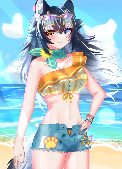 キラッ!夏のオオカミにご注目☆ #けもフレ3 