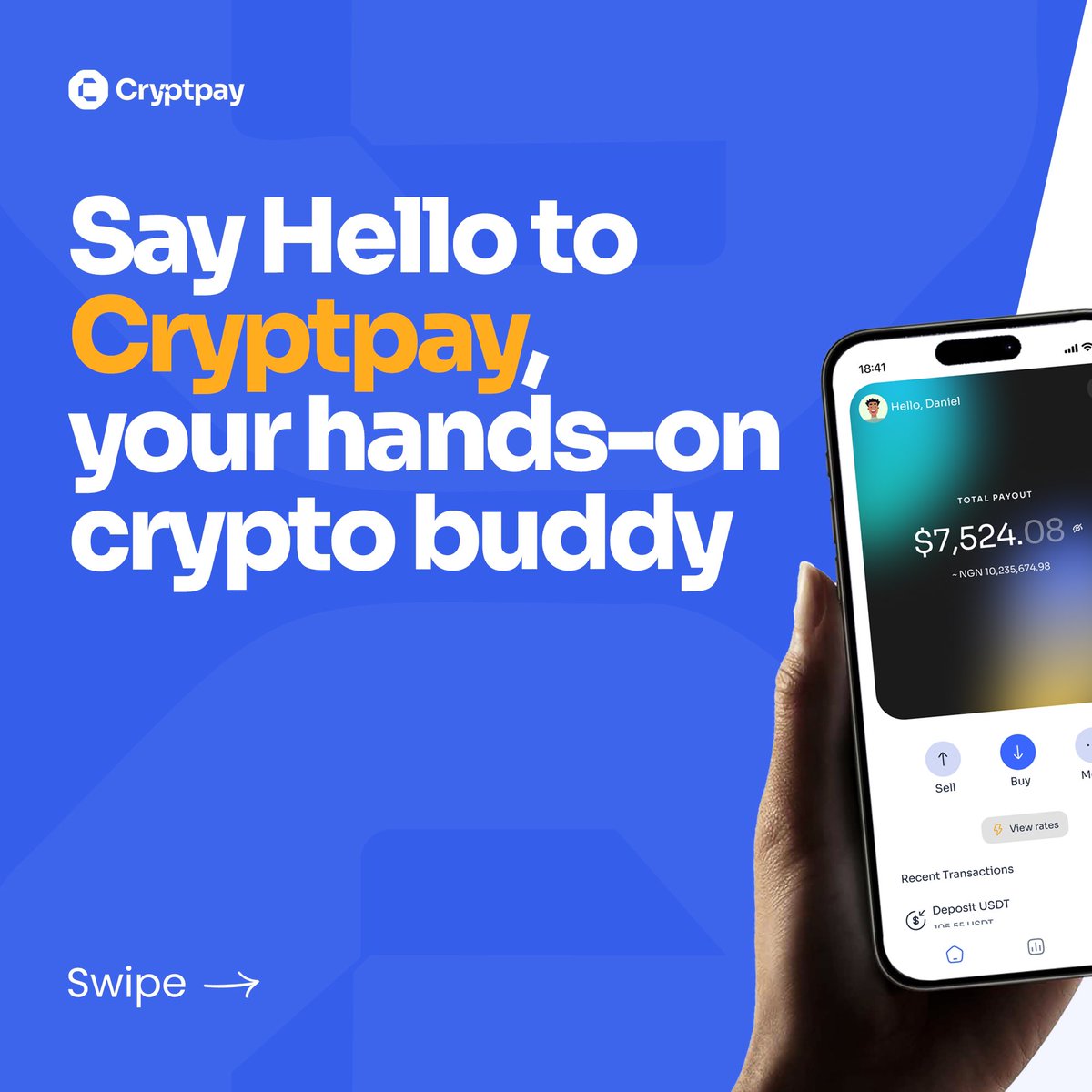 UseCeller's tweet photo. Whether you’re sending, receiving, or managing your digital assets, we’ve got you covered #WithCryptpay
#UseCryptpay #crypto #cryptocurrency https://t.co/4Xxnp8GYAn