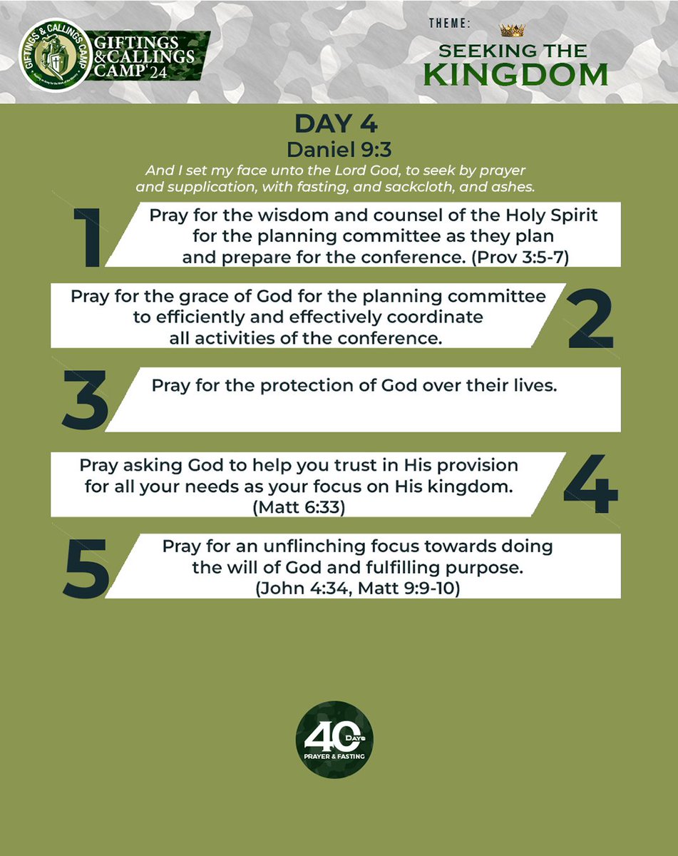 gccamponline's tweet photo. Day 4 of 40days prayer and fasting
#SEEKINGTHEKINGDOM https://t.co/odUKwhurhV