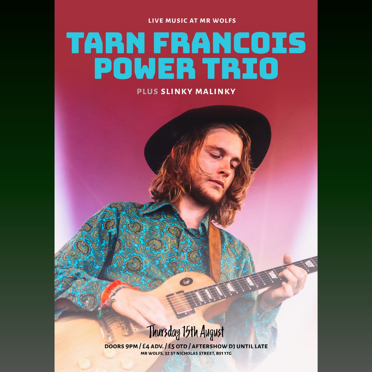 Slinky Malinky (@slinkmalinky) on Twitter photo BRISTOL. 15.08. 9PM
We're playing at <a href="/MrWolfsBristol/">Mr. Wolf's</a> next week, supporting the Tarn Francois Power Trio.
For advance tickets, click the link in the bio.
A big thank you to everyone who joined us at <a href="/TheMoonCardiff/">The Moon Cardiff 🎟️SUPPORT YR LOCAL MUSIC VENUE</a> last week; we'll be back soon. BRISTOL. 15.08. 9PM
We're playing at <a href="/MrWolfsBristol/">Mr. Wolf's</a> next week, supporting the Tarn Francois Power Trio.
For advance tickets, click the link in the bio.
A big thank you to everyone who joined us at <a href="/TheMoonCardiff/">The Moon Cardiff 🎟️SUPPORT YR LOCAL MUSIC VENUE</a> last week; we'll be back soon.