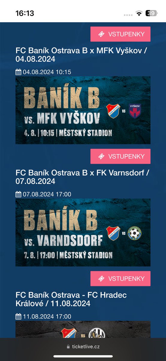 DavidBhm10's tweet photo. @MiroslavSilak Já k on-line prodeji dodám ještě toto.
Proč je dnes, 8. srpna, v ticketingu toto?
@fcbanikostrava #ticketlive https://t.co/YWTiurNoeL