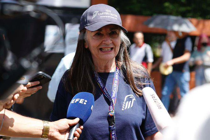 LuisOlavarrieta's tweet photo. #AHORA | El Centro Carter afirma que Edmundo González Urrutia ganó las elecciones en #Venezuela. 

“No hay evidencia” de que el sistema electoral fuese blanco de un ataque informático durante las elecciones del #28Jul, dijo a la agencia de noticias AFP, Jennie Lincoln, jefa de la misión de observación del Centro Carter.