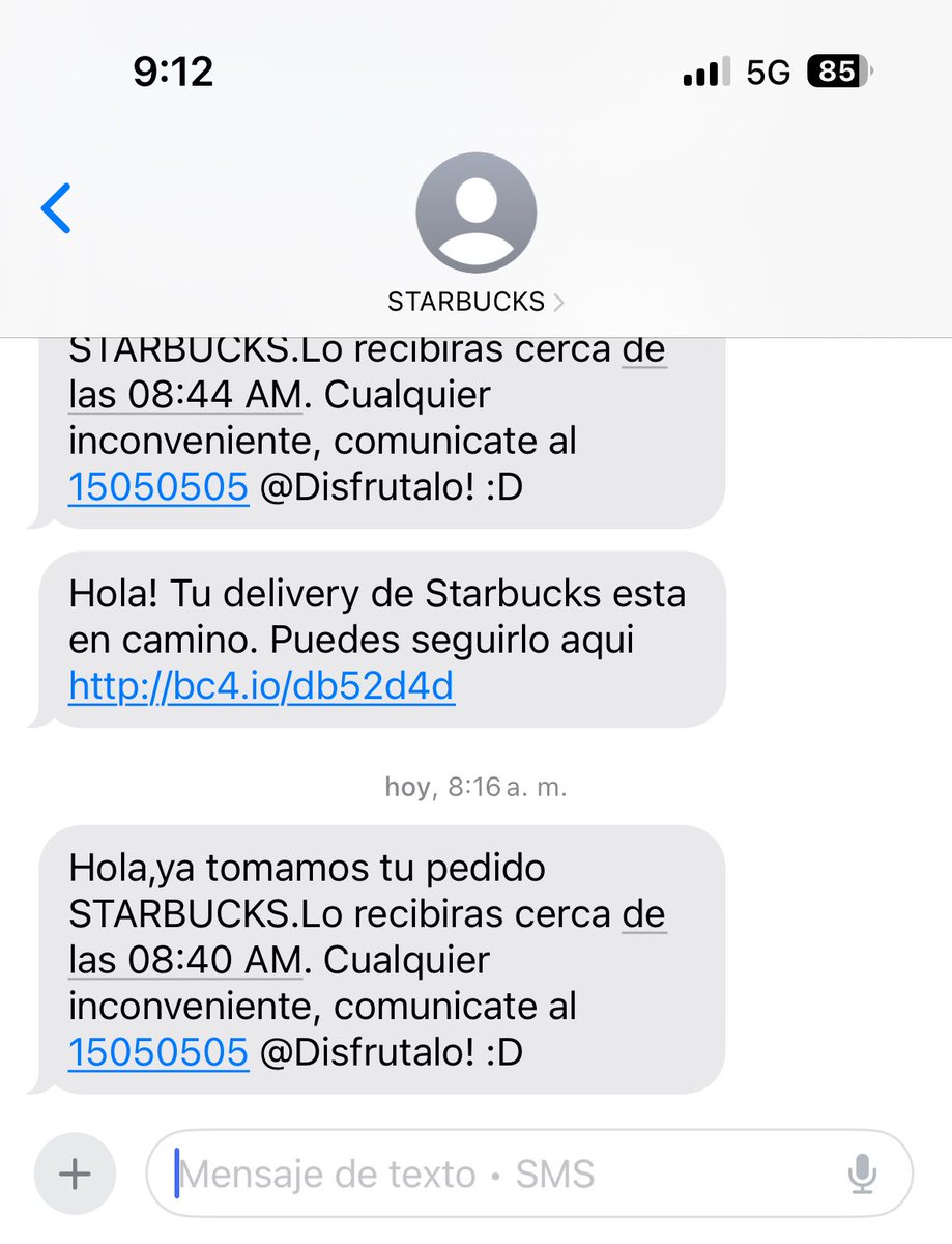 briant_chon's tweet photo. @starbucksperu hice mi pedido y se supone que llegaría 8:40 am, no llega y llamo a su “atención al cliente” y dice que no atienden hasta las 11 am. Pueden por lo menos dejarme cancelar el pedido, por que ni esa opción tienen en su app. #Starbucksperu @IndecopiOficial https://t.co/CC17qtGYBK