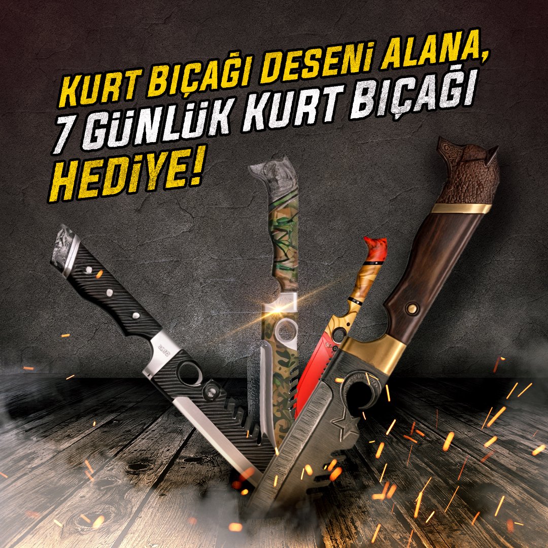 Kurt Bıçağı Deseni Alana, 7 Günlük Kurt Bıçağı Hediye!
