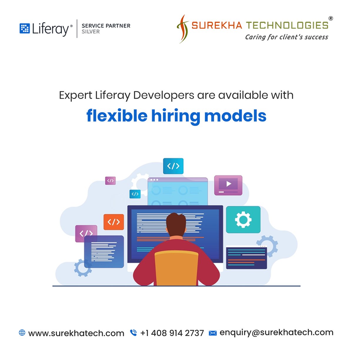 surekhatech's tweet image. Boost your team with certified #Liferayexperts from #SurekhaTech! With 15+ years of experience, we deliver innovative #Liferay solutions, seamless migrations, and custom integrations. Hire us today!

surekhatech.com/hire-liferay-d…

#LiferayDXP #LiferayDevelopers  #DigitalTransformation