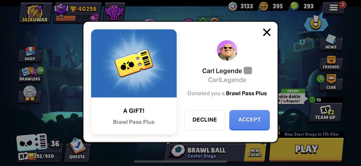 Thank you so much legend :) 
<a href="/CarltheLegendCR/">Carl the Legend</a>