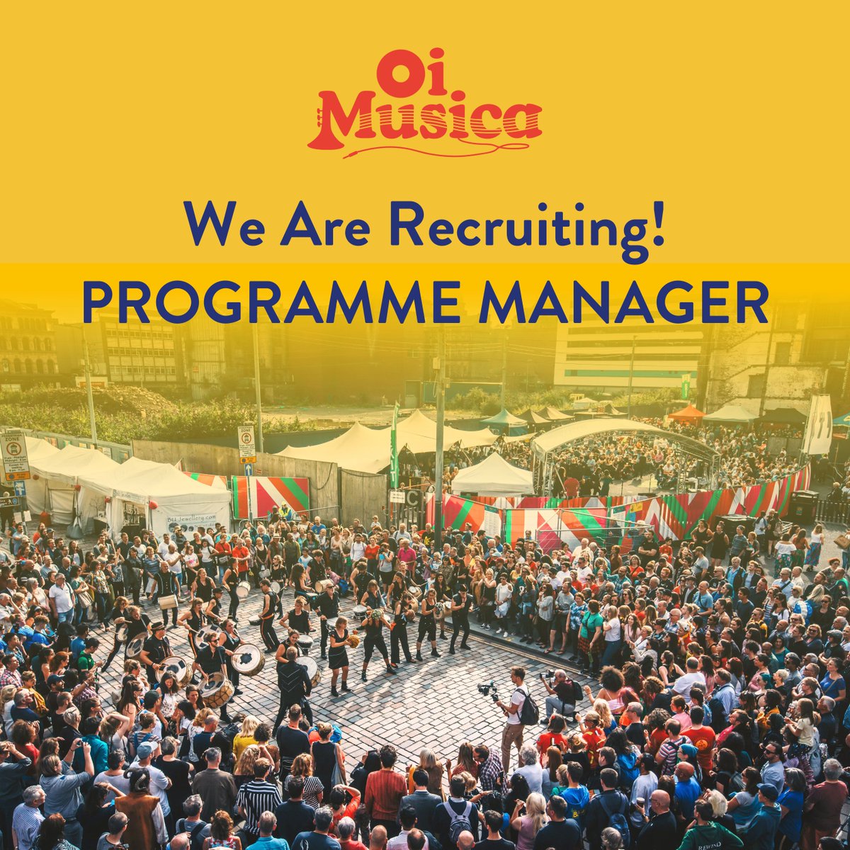 Oi Musica is seeking an experienced Programme Manager (part time) to join their small, dedicated team. Find out more here: oimusica.co.uk/get-involved/j…