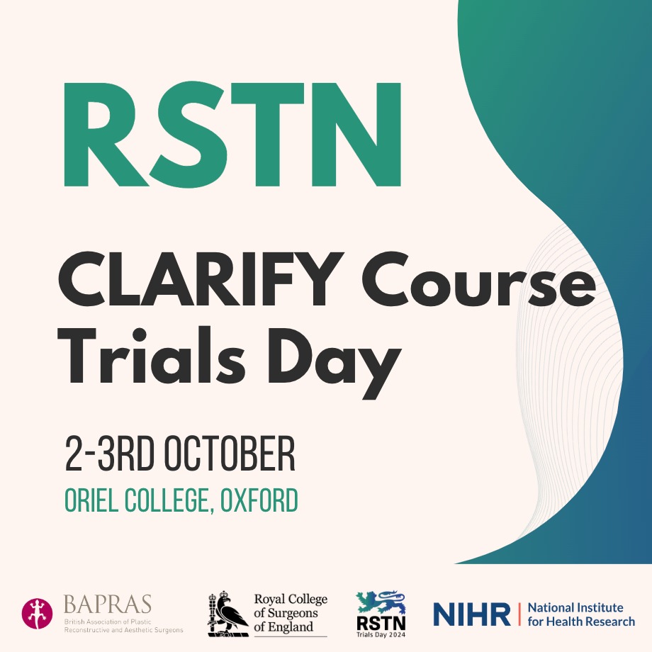 The RSTN committee is hard at work for our best and biggest trials day. 

But why stop at one day? This year we are going bigger!

Day 1: 'CLARIFY' - Clinical Research Essentials for Everyone'
Day 2: Trials Day

More details on each day and programme release coming soon! 🥳