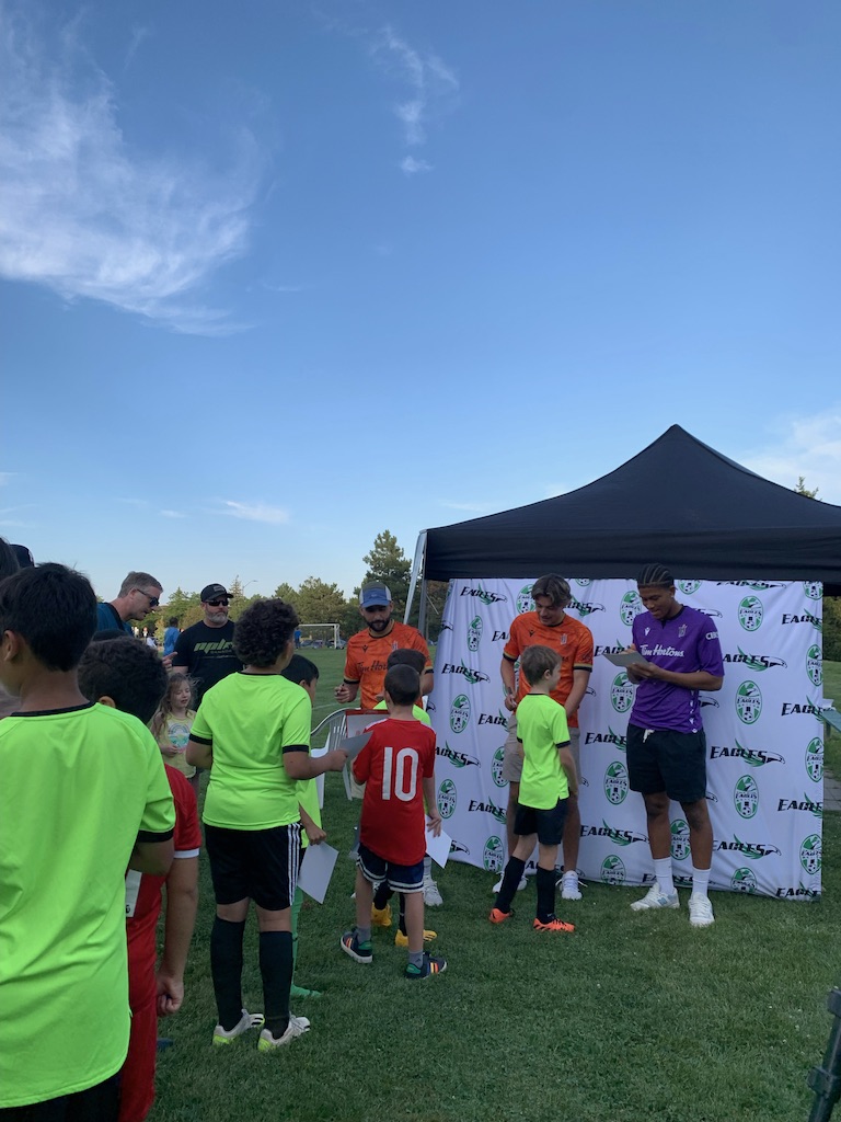 EMSCEagles's tweet photo. On, Wednesday, August 7th, we proudly hosted our first Meet and Greet Event with Canadian Premier League (CPL) 4-time Champions, Forge FC, @forgefc players. We want to extend our utmost gratitude &amp; appreciation to the Forge FC team for attending, &amp; making this event possible!! https://t.co/ln7Y48KQFr