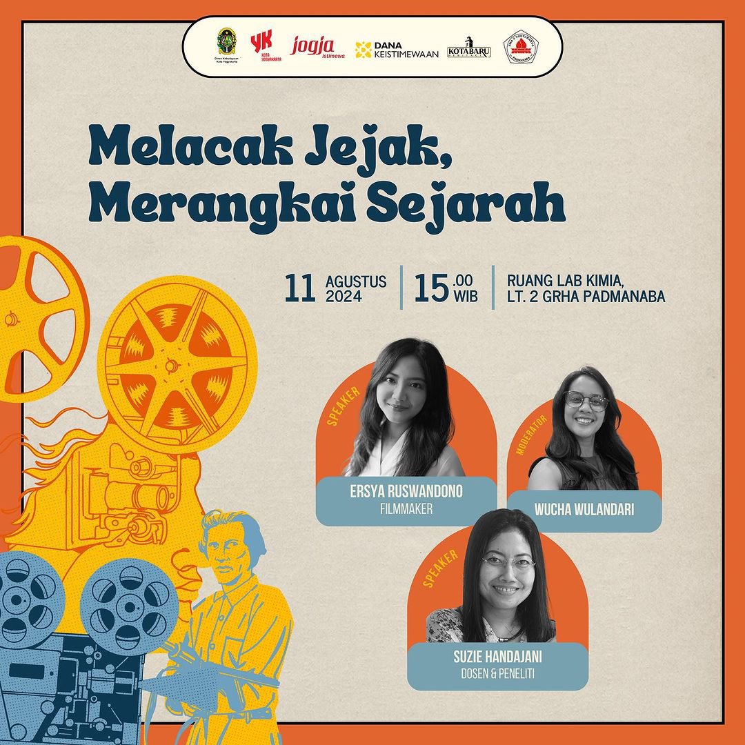 ersyarwd's tweet photo. PUBLIC LECTURE KOTABARU HERITAGE FILM FESTIVAL: Melacak Jejak, Merangkai Sejarah 

Speakers:
Ersya Ruswandono
Suzie Handajani

Moderator: Wucha Wulandari

11 Agustus 2024
15.00 - 17.30 WIB
Grha Padmanaba - SMA 3 Yogyakarta
Ruang Laboratorium Kimia - Lantai 2 https://t.co/PagpnpHeja