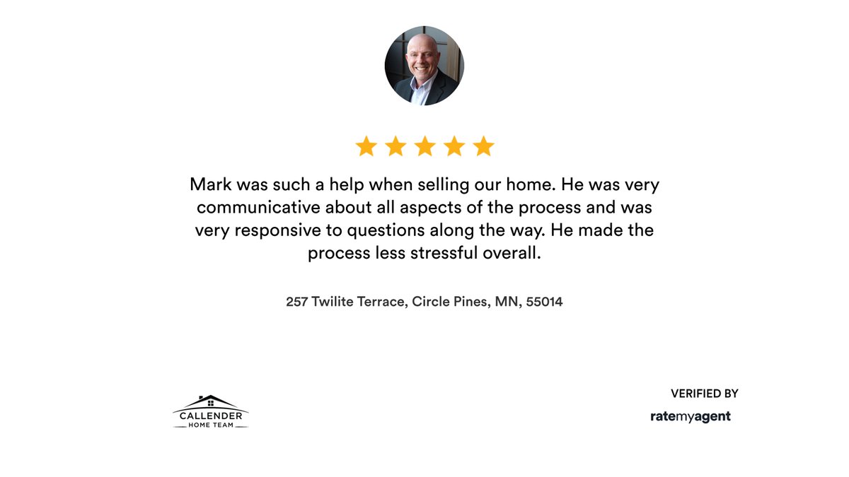 My latest RateMyAgent review in Circle Pines.
 20381919
rma.reviews/gkmfj4vtngz4

...
#ratemyagent #realestate