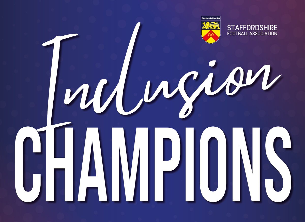 JOIN NOW - Staffordshire Football Inclusion Champion Network 24-25 

The network made up of club &amp; leagues who want to drive inclusion across football locally!

- Set EDI clear objectives 
- EDI training/webinars
- Access to resources

Register ⬇️ 
buff.ly/4dzFCin