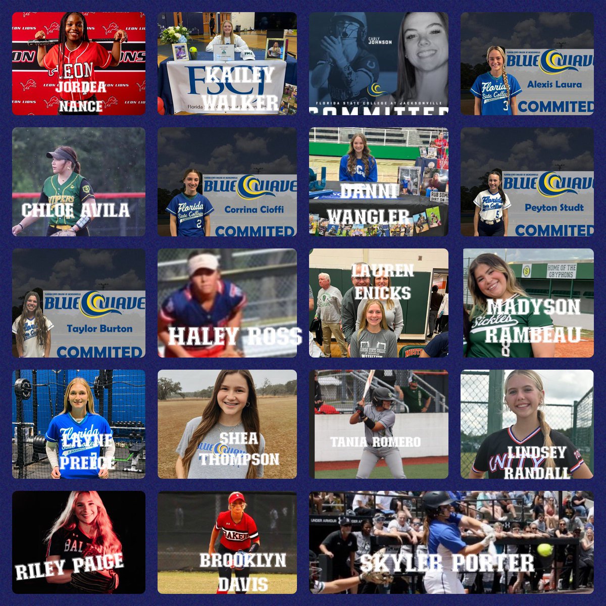 FSCJ Softball tweet media