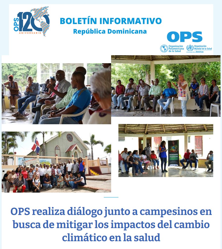 📢Lee el boletín informativo Organización Panamericana de la Salud (OPS) de la República Dominicana, de este julio 2024 

👉campaigns.paho.org/t/y-5D527314EA… 

#SaludParaTodos