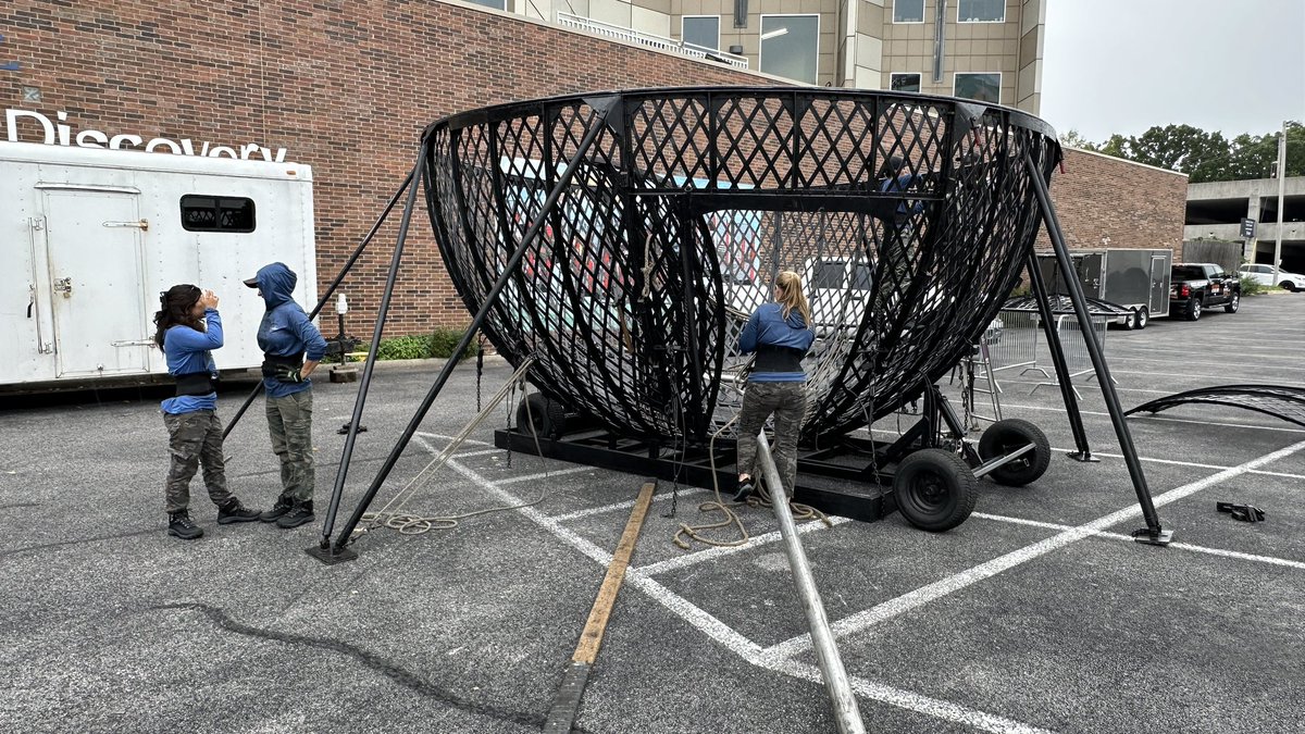 Rte66FestSGF's tweet photo. Setup for tonight’s Rockin’ the Route kick off concert is underway!! See you tonight at 7 p.m. https://t.co/SET4gIiLJ2