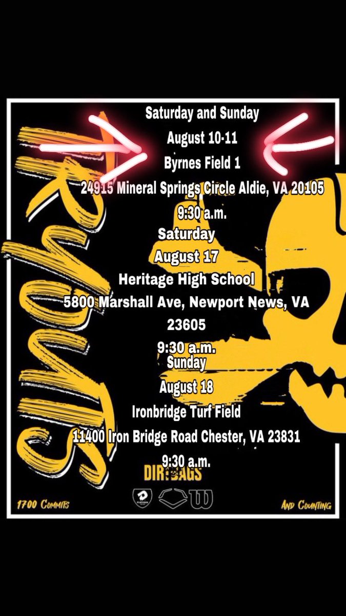 🚨🚨🚨change of place and times for this Saturday 🚨🚨🚨

Patriot Park North

5425 Willow Springs School Rd, Fairfax, VA 22030

Saturday 6-9 p.m.