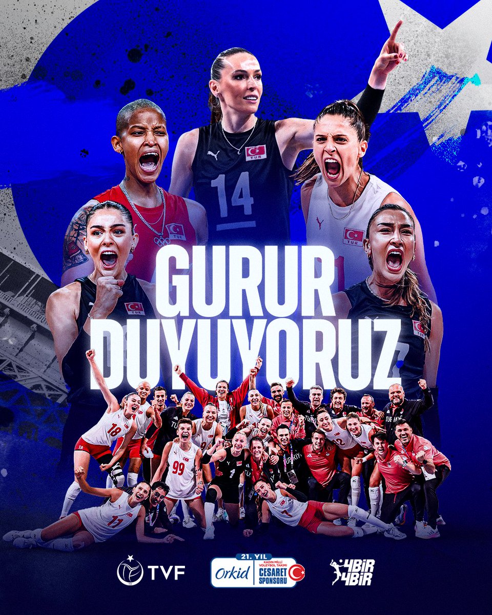 👏 SİZİNLE GURUR DUYUYORUZ! BRONZ MAÇINA ÇIKACAĞIZ!

🇹🇷 Filenin Sultanları yarı finalde İtalya'ya 3-0 mağlup oldu ve final şansını kaybetti.

🥉 Milli Takımımız bronz maçında 10 Ağustos Cumartesi günü saat 18:15'te Brezilya'yla 🇧🇷 karşılaşacak.

@orkidturkiye #cesaretsponsoru