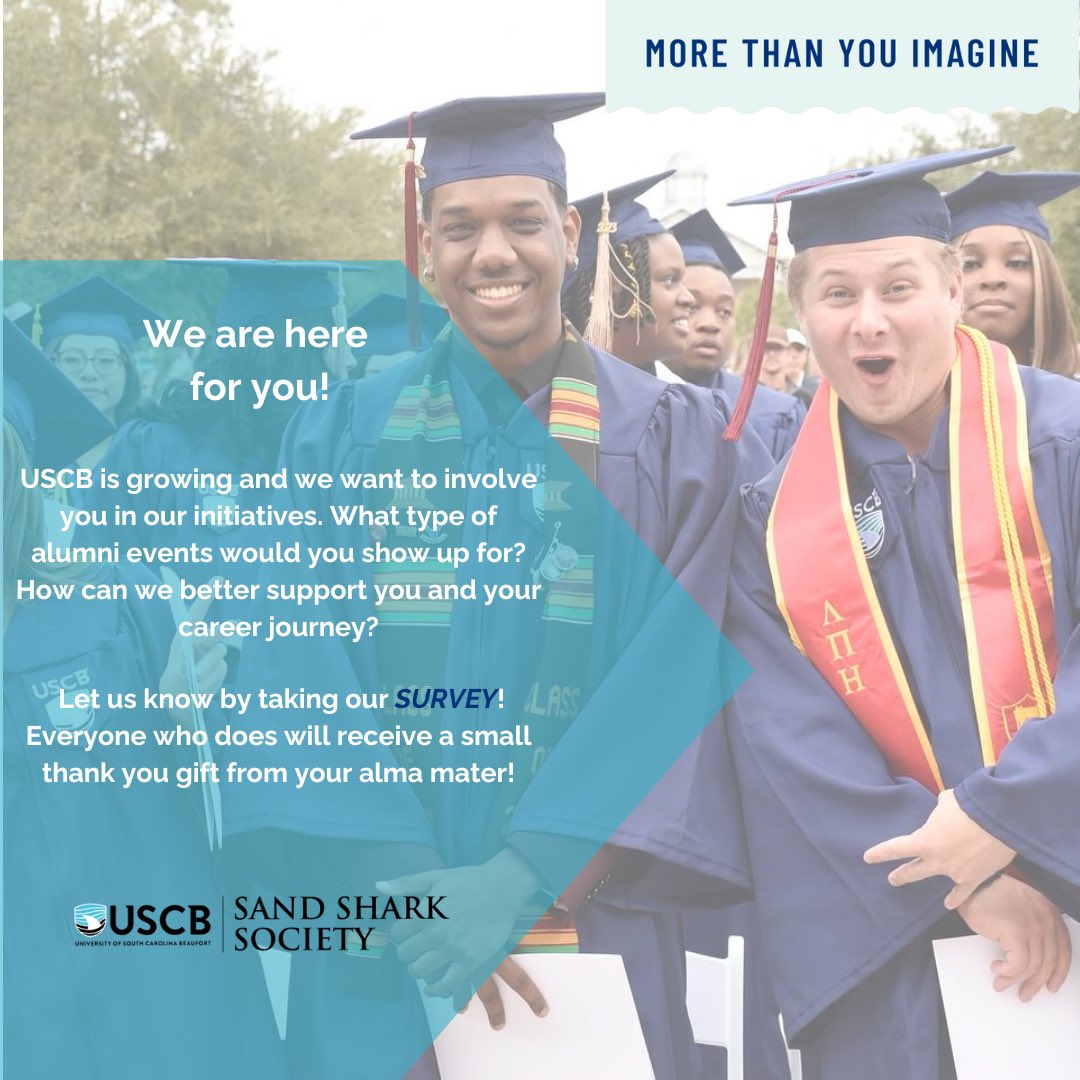 USCBAlumni's tweet photo. Join the excitement by providing your feedback! Survey link below. 🦈
https://t.co/fV2LsKG0oo https://t.co/0WL0FjZ36U