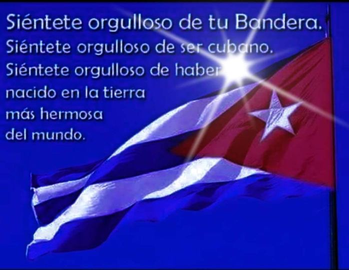 Siéntete orgulloso de ser cubano.#BueyArriba.