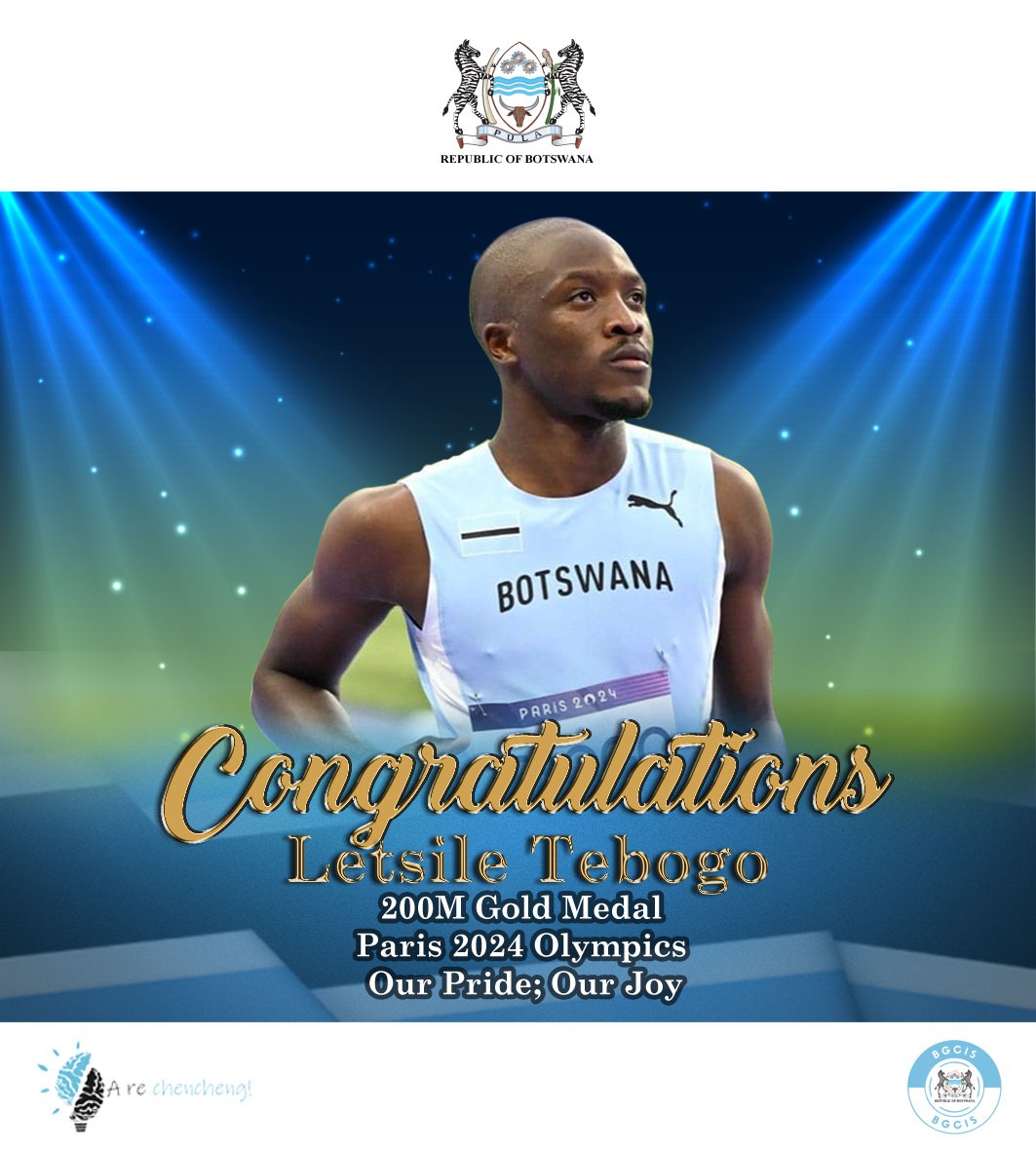 𝐂𝐨𝐧𝐠𝐫𝐚𝐭𝐮𝐥𝐚𝐭𝐢𝐨𝐧𝐬  𝐋𝐞𝐭𝐬𝐢𝐥𝐞 𝐓𝐞𝐛𝐨𝐠𝐨 𝐨𝐧 𝐲𝐨𝐮𝐫 𝐢𝐧𝐜𝐫𝐞𝐝𝐢𝐛𝐥𝐞 𝐯𝐢𝐜𝐭𝐨𝐫𝐲.

𝟐𝟎𝟎𝐌
𝐆𝐨𝐥𝐝 🥇
𝐏𝐚𝐫𝐢𝐬 𝟐𝟎𝟐𝟒 𝐎𝐥𝐲𝐦𝐩𝐢𝐜𝐬
 
𝐎𝐮𝐫 𝐏𝐫𝐢𝐝𝐞; 𝐎𝐮𝐫 𝐉𝐨𝐲 🇧🇼🇧🇼🇧🇼