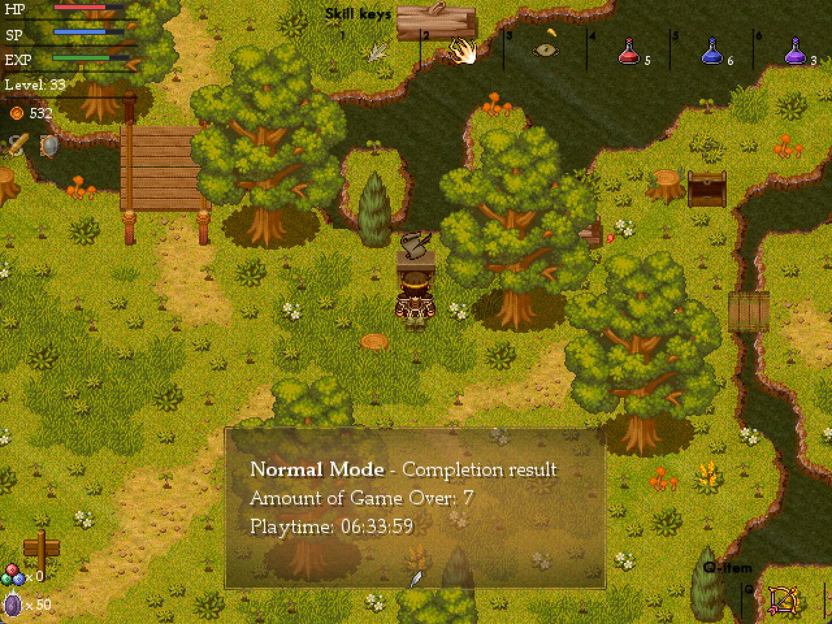 Twell_rpg's tweet photo. Completed Twell? You can check the results at any save state. It will also record it when completing the game 100%.
https://t.co/b3DC8tHMSZ
#freesteamgames #rpgmaker #pixelart #rmxp #twell #indiedev #IndieGameDev #indiegames #games #Steam https://t.co/OUUC5b6w3o