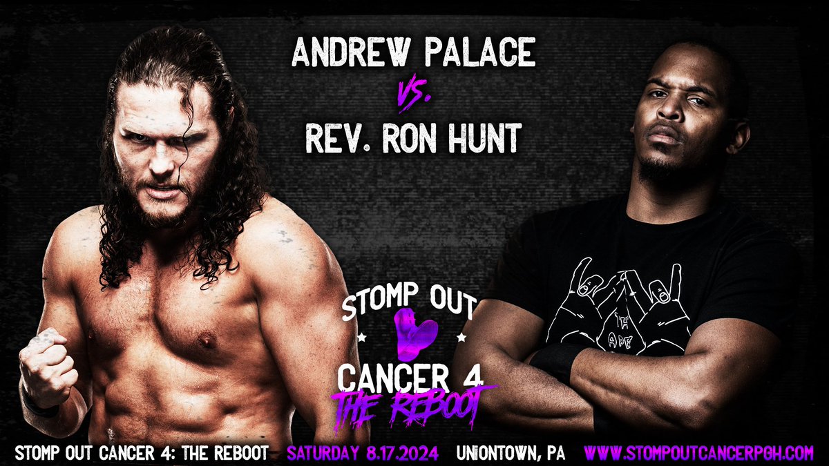 jessethemark's tweet photo. #MatchAnnouncement
Stomp Out Cancer 4: The Reboot
Saturday August 17th, 2024 @ 7PM
The Stronghold @ Uniontown Mall - Uniontown, PA
FIRST TIME EVER:
@TheAndrewPalace
VS
@TheRevRonHunt
TICKETS: https://t.co/zIQ4JF5Pg6
Proceeds benefit the American Cancer Society https://t.co/znsRXZ3iRo