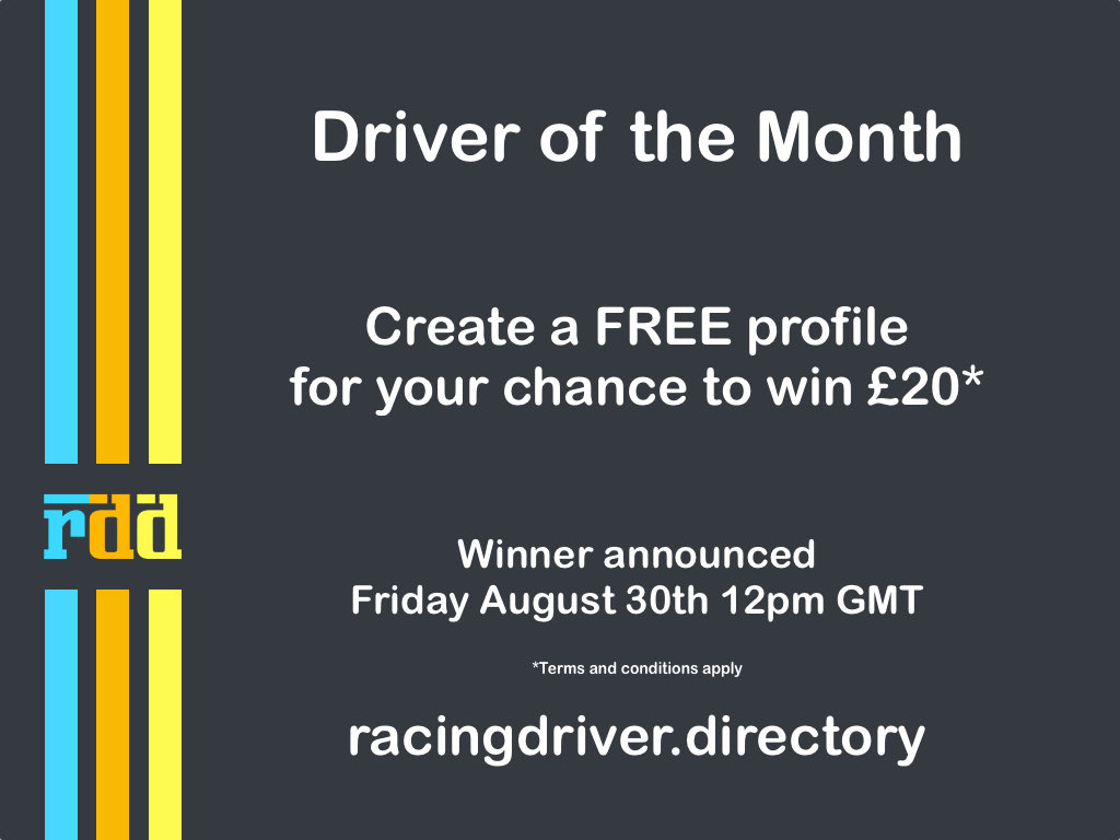 Just a reminder we'll be announcing our driver of the month on August 30th. Still plenty of time for you to be in the running.

#racingdrivers #karting #singleseaters