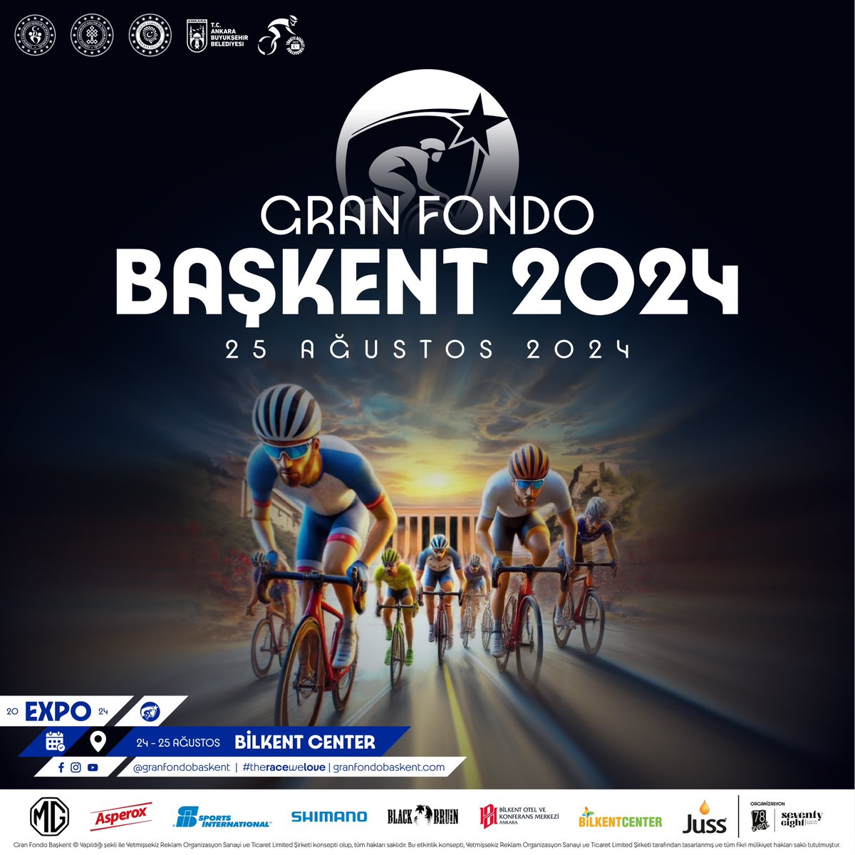 Birbirinden değerli destekçileri ile Granfondo Başkent büyük yarışa hazır. Eğer sende hazırsan aramıza bekliyoruz. 

Hemen Kayıt ol!

<a href="/gencliksporbak/">Gençlik ve Spor Bakanlığı 🇹🇷</a> <a href="/AnkaraValiligi/">T.C. Ankara Valiliği</a> <a href="/trbisikletfed/">Türkiye Bisiklet Federasyonu</a> <a href="/ankarabbld/">Ankara Büyükşehir</a> 

<a href="/Dogantrendoto/">Doğan Trend Otomotiv</a> <a href="/asperox/">Asperox</a> <a href="/ShimanoTurkiye/">Shimano Türkiye</a> <a href="/BlackBruinTR/">Black Bruin</a> <a href="/bilkentotel/">Bilkent Otel</a> <a href="/BilkentCenter/">Bilkent Center AVM</a>