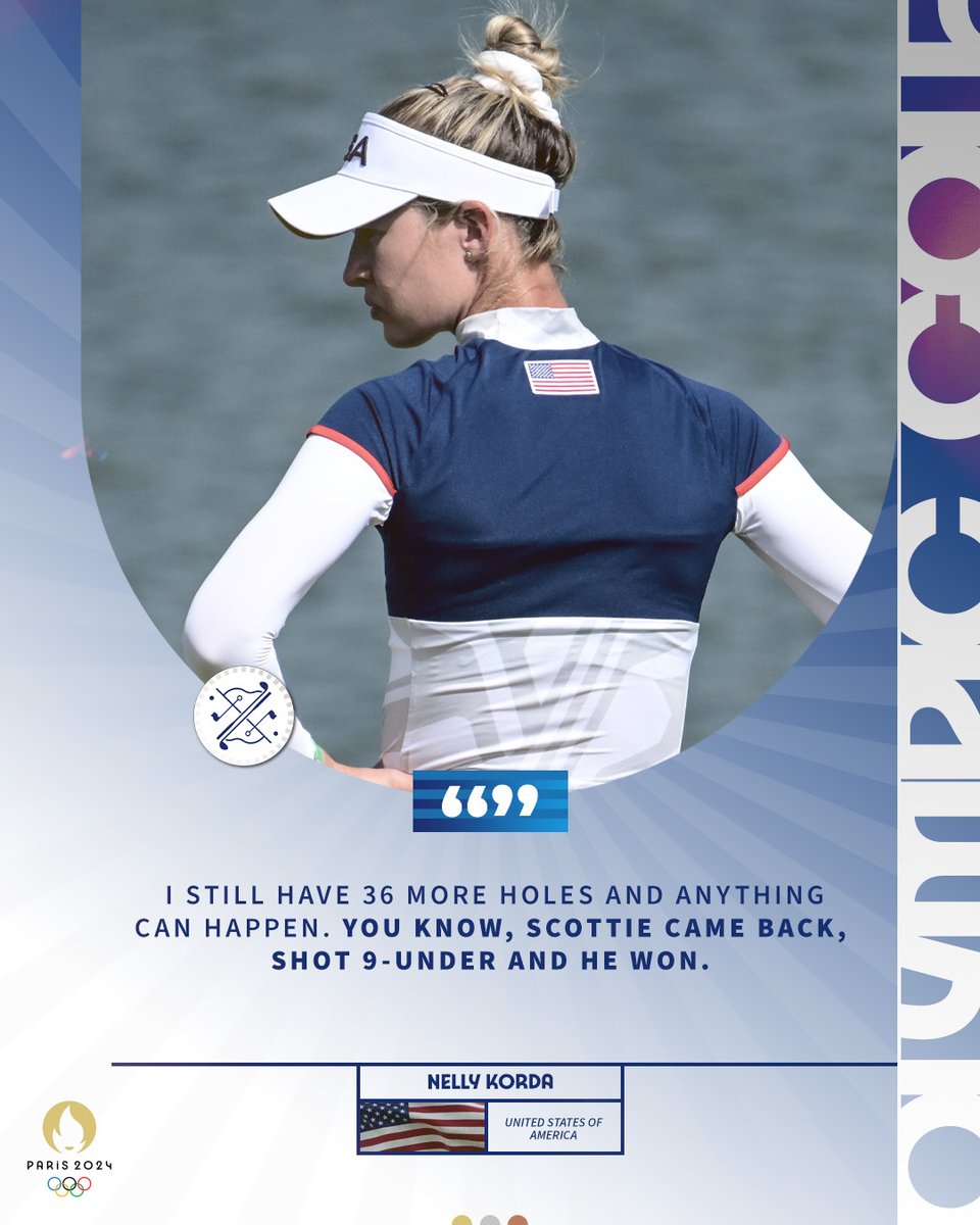 LPGA (@lpga) on Twitter photo Still have 36 holes remaining πΊπΈ
<a href="/NellyKorda/">Nelly Korda</a> | #Paris2024 | <a href="/USAGolf/">USA GOLF</a> Still have 36 holes remaining πΊπΈ
<a href="/NellyKorda/">Nelly Korda</a> | #Paris2024 | <a href="/USAGolf/">USA GOLF</a>