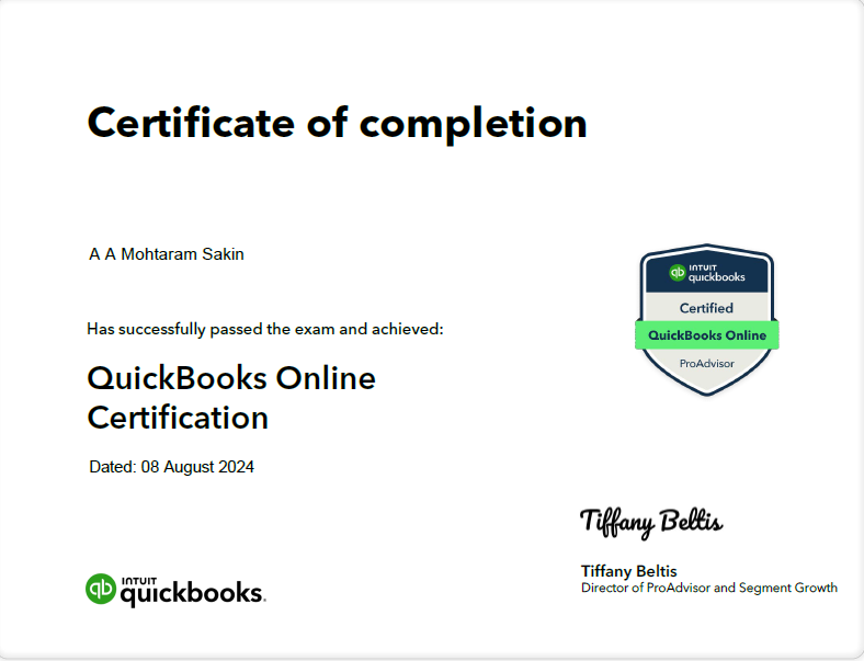 aamsakin's tweet photo. Alhamdulillah I’m happy to share that I’ve passed the Quickbooks Online Certification exam &amp; obtained the certification: QuickBooks Online ProAdvisor from Intuit!
#quickbooksproadvisor #quickbooks #qbo #bookkeeping #accounting #smallbusiness https://t.co/QCqAgKihGD