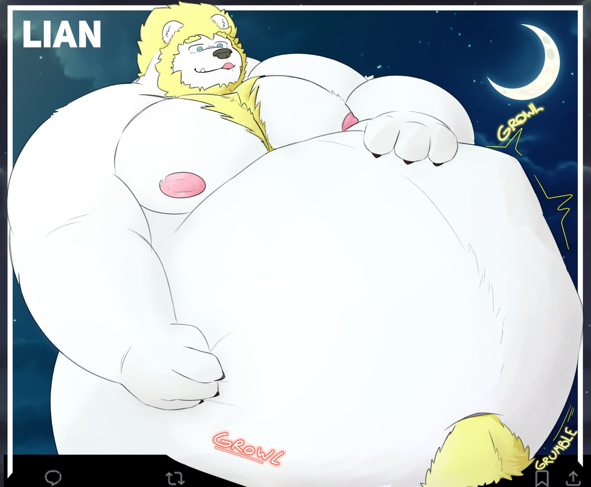 Lian disfrutando el vore day desde el minuto 0, saliendo por un bocadillo nocturno aunque parece que su apetito va a durar todo el día~
Cualquier donación a su barriga o quien quiera ayudar a agrandarla puede unirse~
#vore_day #vore #furryart #furry #bear