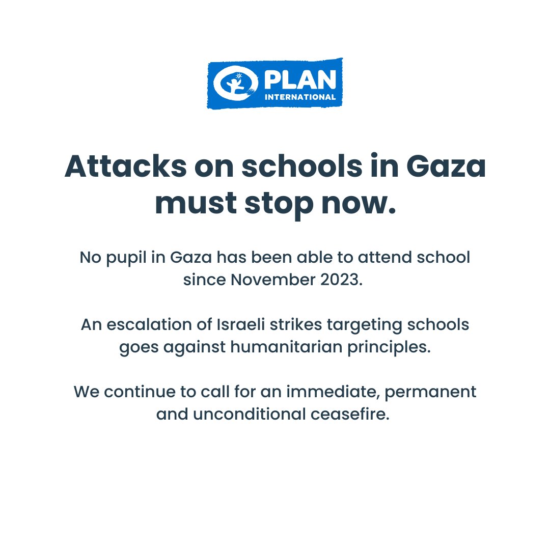 No pupil in #Gaza has been able to attend school since November 2023. 

We urge the international community to take immediate action to safeguard education in conflict zones and hold those responsible for grave violations to account. 

 Donate here: bit.ly/3LXwGYr