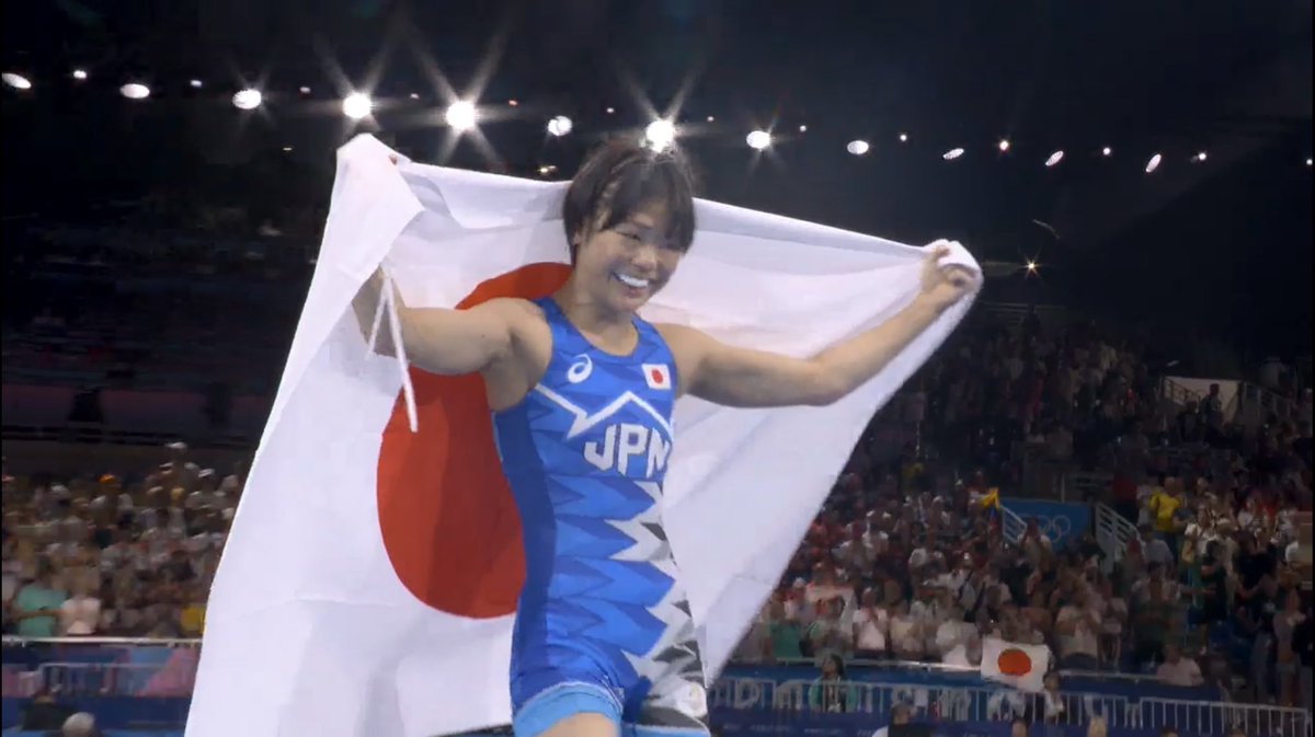 rnexteasid's tweet photo. レスリング 女子53キロ級
藤波朱理選手🇯🇵 金メダル🥇
おめでとうございます🎉
#レスリング 
#オリンピック https://t.co/m6wo3N4CLI