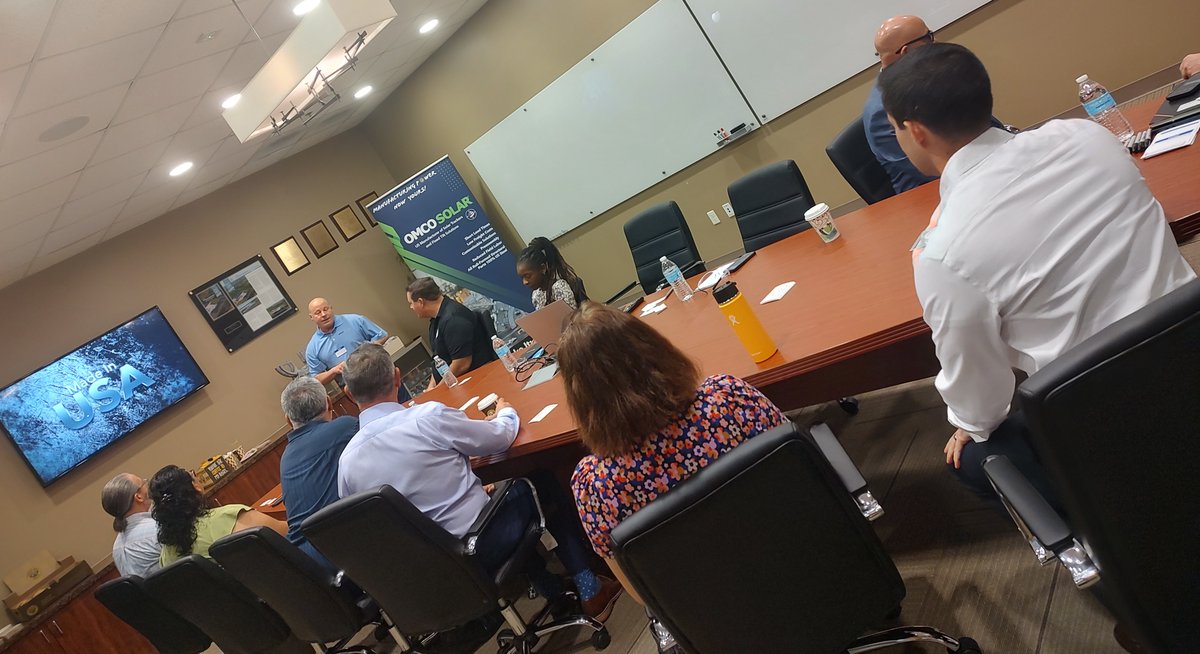 omcosolar's tweet photo. With help from @CE4AEF, we were honored to welcome Arizona leaders to our solar headquarters in Phoenix, AZ. Showed how we're advancing U.S. #cleanenergy innovation, manufacturing and workforce, with help from smart federal investments. #omcosolar #AriSEIA #district7phx #solar https://t.co/qXChUVzXmS