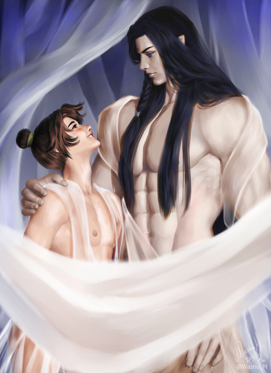 Phrasing the king for his... greatness! 

Kinda messed MBJ skin up so many times... I give up [Colorblind feelings] Dx 

PS: NSFW view in the comments in a moment. 😏

#ShangQinghua #MobeiJun #Moshang
#ScumVillainSelfSavingSystem 
#svsss #人渣反派自救系统