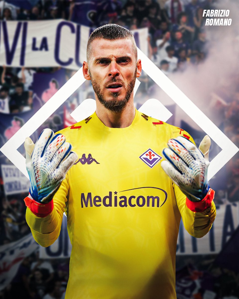 🚨🟣 David de Gea to Fiorentina, here we go! Verbal agreement in place for former #MUFC goalkeeper.

Contract until June 2025 plus option for one more season. Travel &amp; medical booked.

Deal done by Spanish agents Jose Lorenzo, Jose Carlos and Italian intermediaries GG11 Agency.