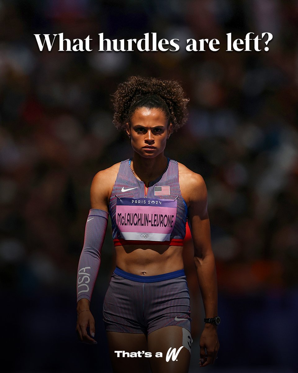 The only hurdles to clear are her own.

Sydney McLaughlin-Levrone makes history, again, as the first woman to win gold twice in the 400m hurdles. #ThatsAW