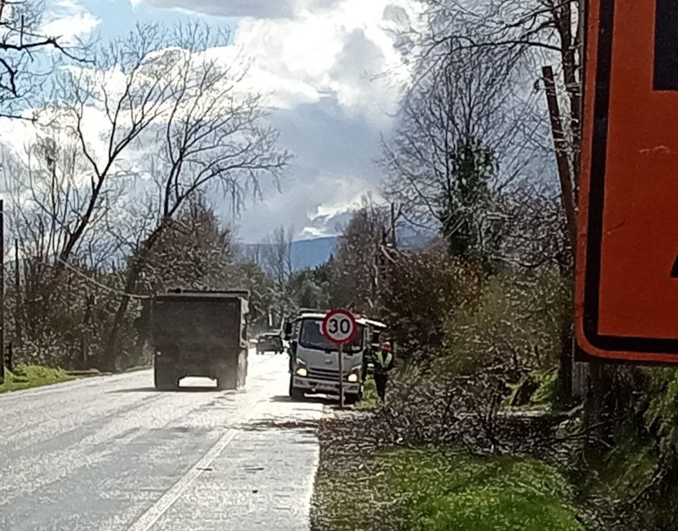 👷🏻‍♂️🚧 En #Panguipulli Dirección de #VialidadMOP con conservación global retiró árboles en rutas afectadas por sistema frontal. Estas fueron #Lanco-#Panguipuilli, #Loncoche-Límite Regional-Calafquén, Panguipulli-Carirriñe, Huellahue-Calafquén, Relín-Licanray-Huitag #MOPInforma🌲🚗