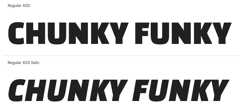 BenFictional's tweet image. Just described this font as "chunky-funky" in a crit and I think I'll remember that one.