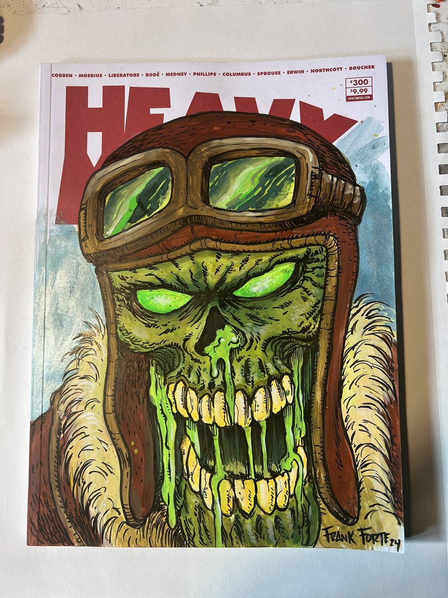 ForteComics's tweet photo. Heavy Metal sketch cover B-17 sequence #zombie #hanoverfiste #wrightson #captainsternn #comics #sketchcover #art https://t.co/K2C7uO8Kh4